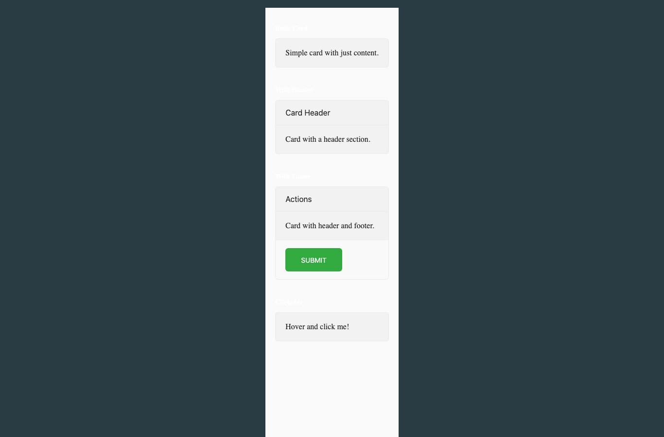 EquaCard light theme