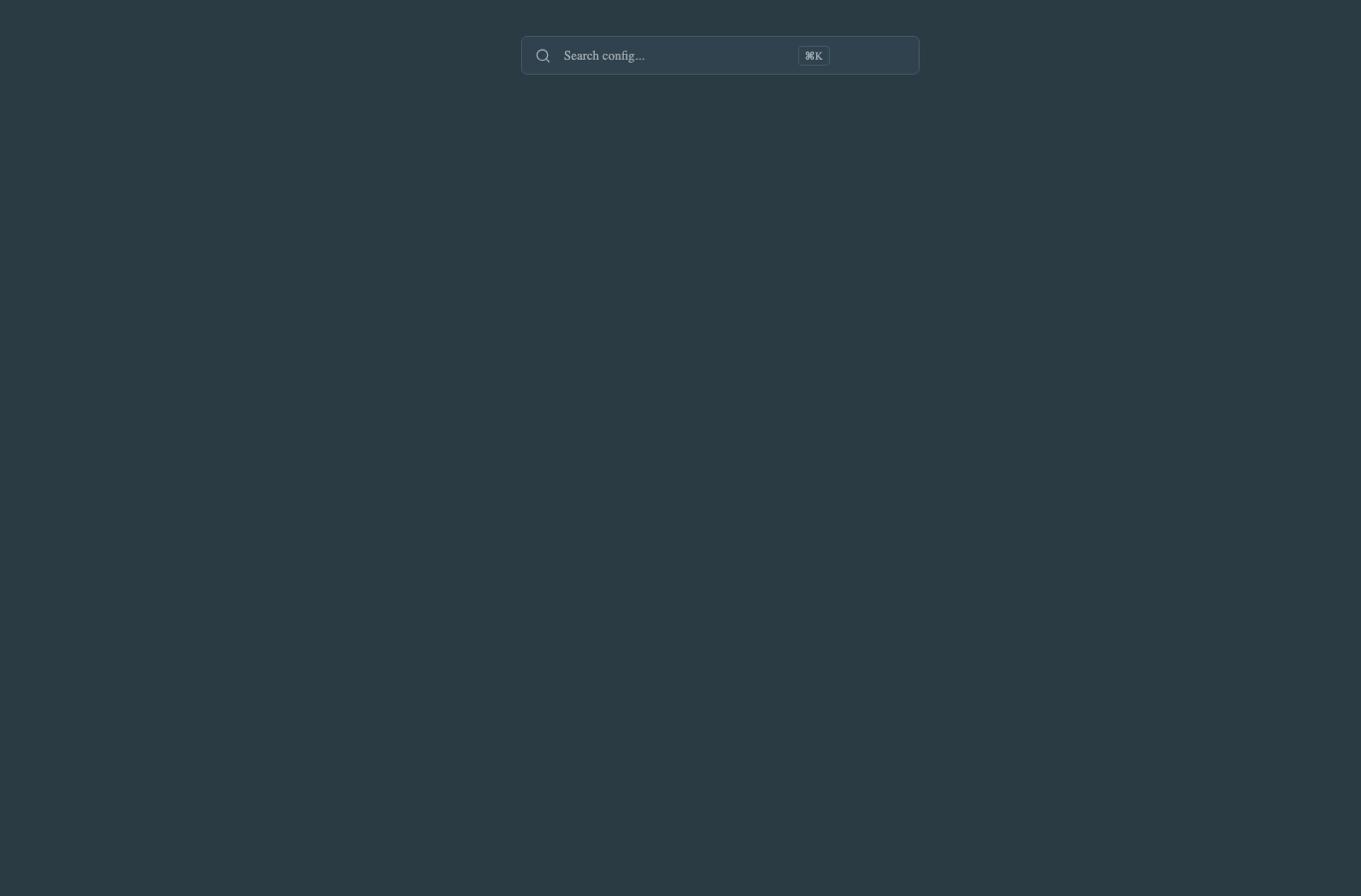 EquaConfigSearch dark theme