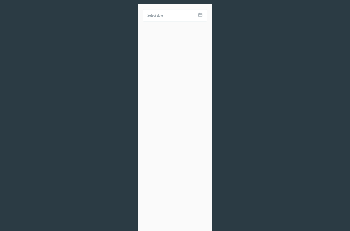 EquaDatePicker light theme