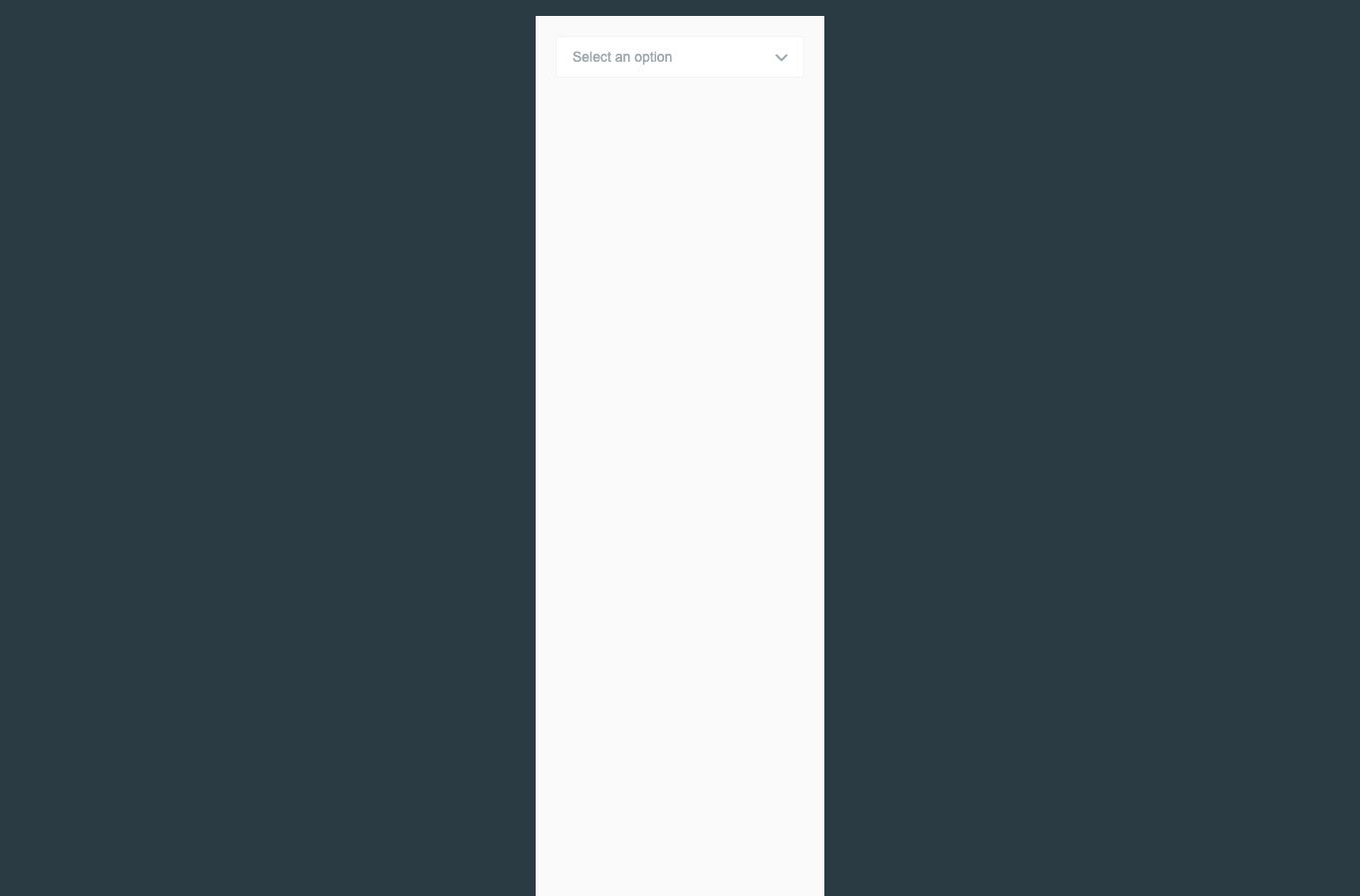 EquaDropdown light theme