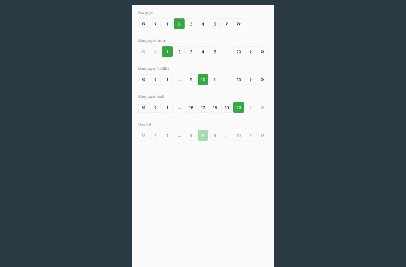 EquaPagination light theme