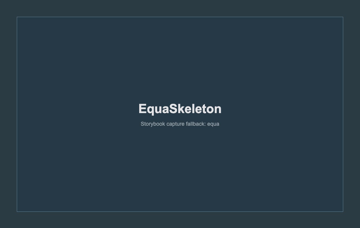 EquaSkeleton dark theme