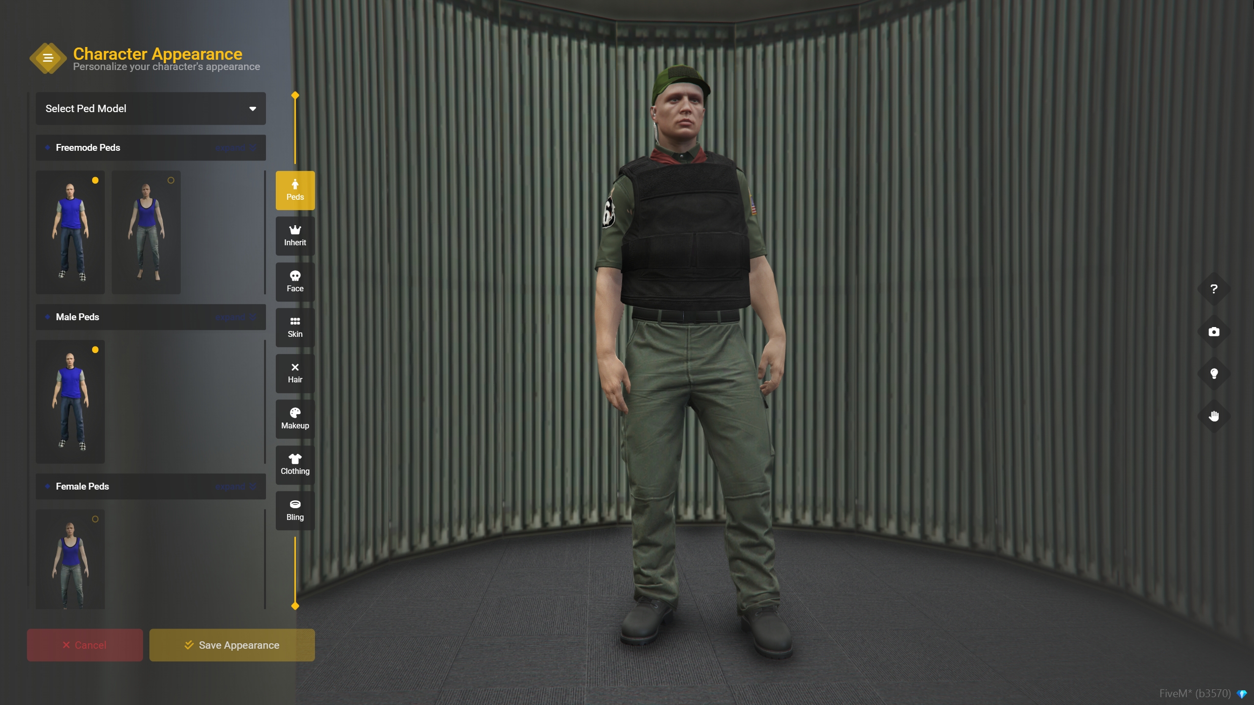 Equinox Roleplay character appearance customization