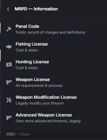 Licensing Front Desk