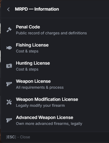 Licensing Front Desk