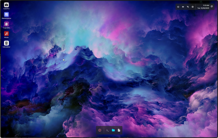 Equinox laptop home screen