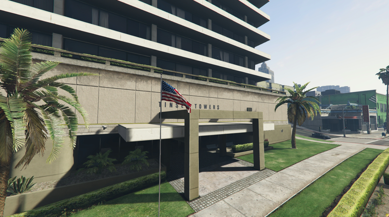 Tinsel Towers starter apartment location