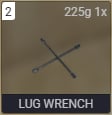 Lug Wrench Lug Wrench used during vehicle chopping