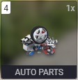 Auto Parts rewarded from Chop Shop jobs