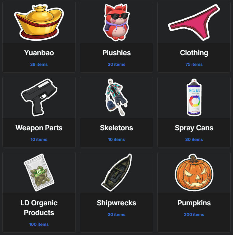 Discovering collectables in Equinox Roleplay