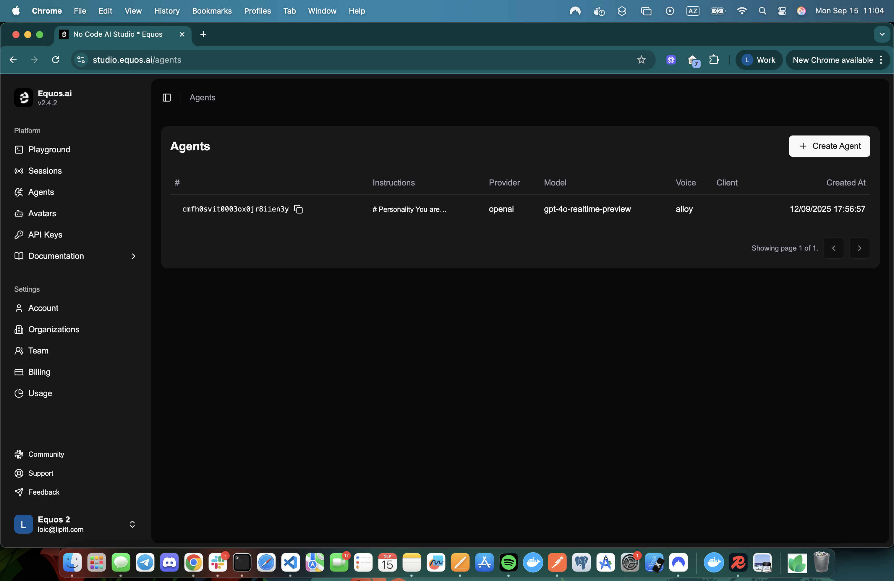 Agents Page