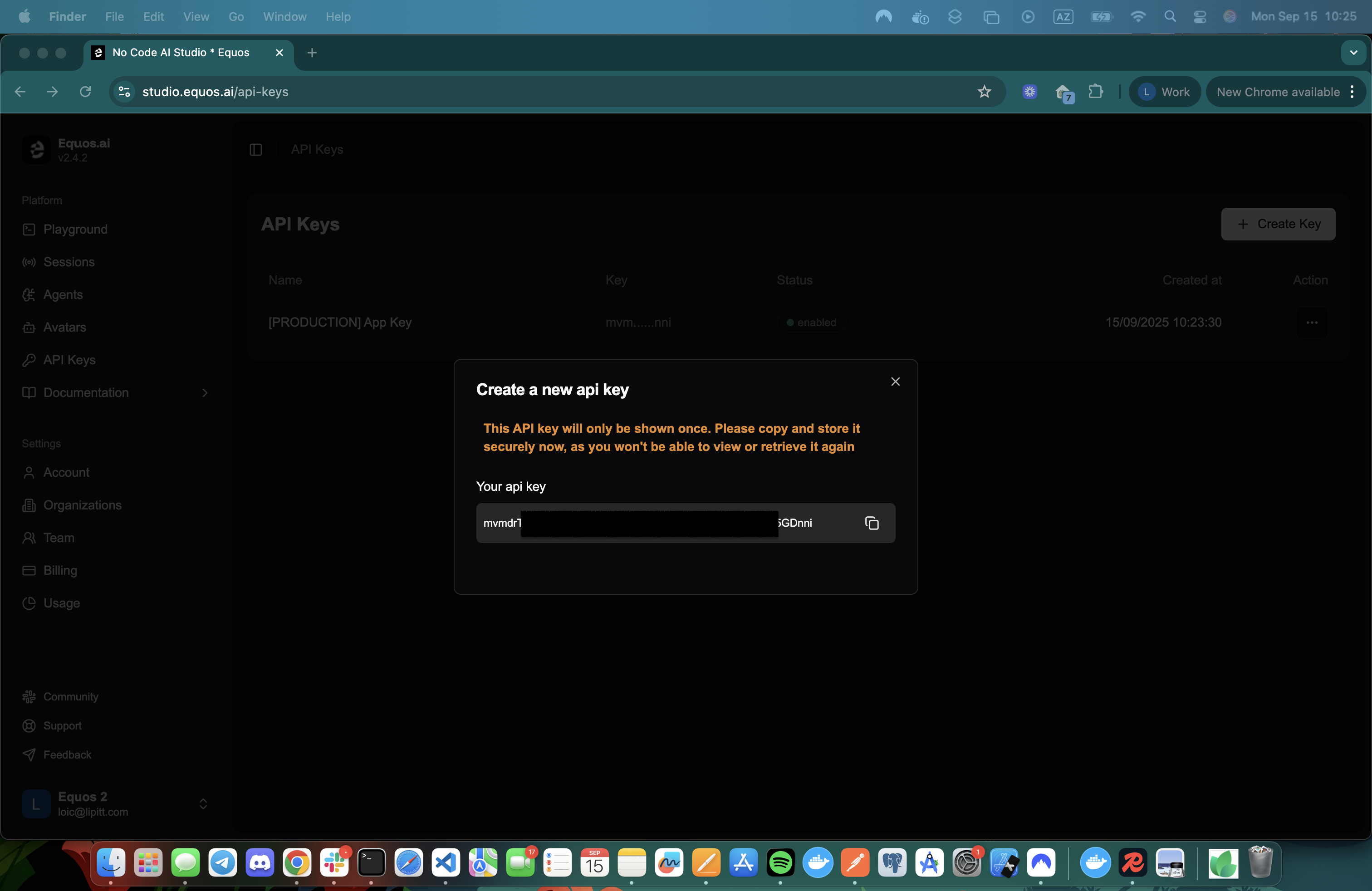 New API Key