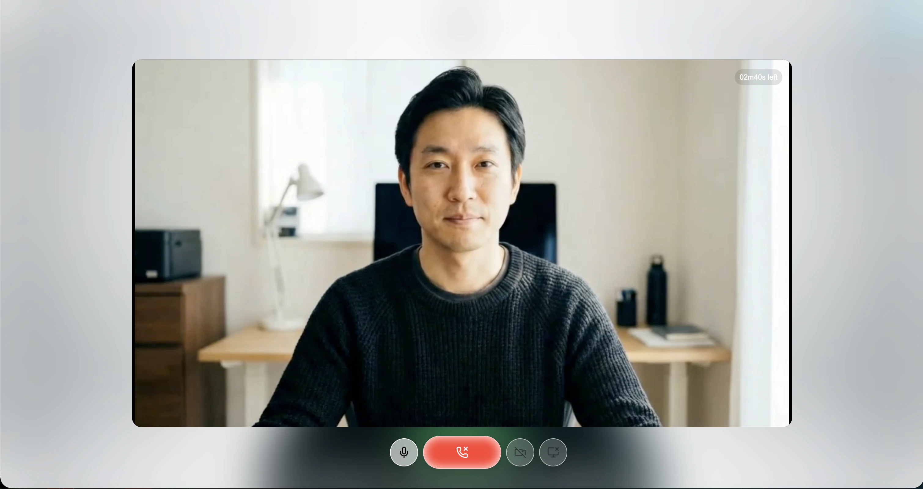 Live conversation with an Equos character