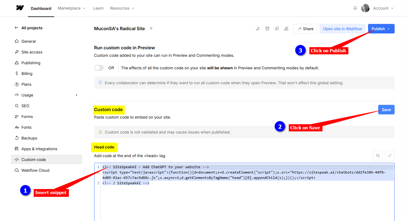 4-Webflow-Insert-snippet-and-Save