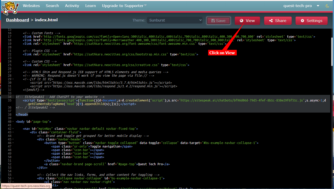 4-Neocities-Click-on-View