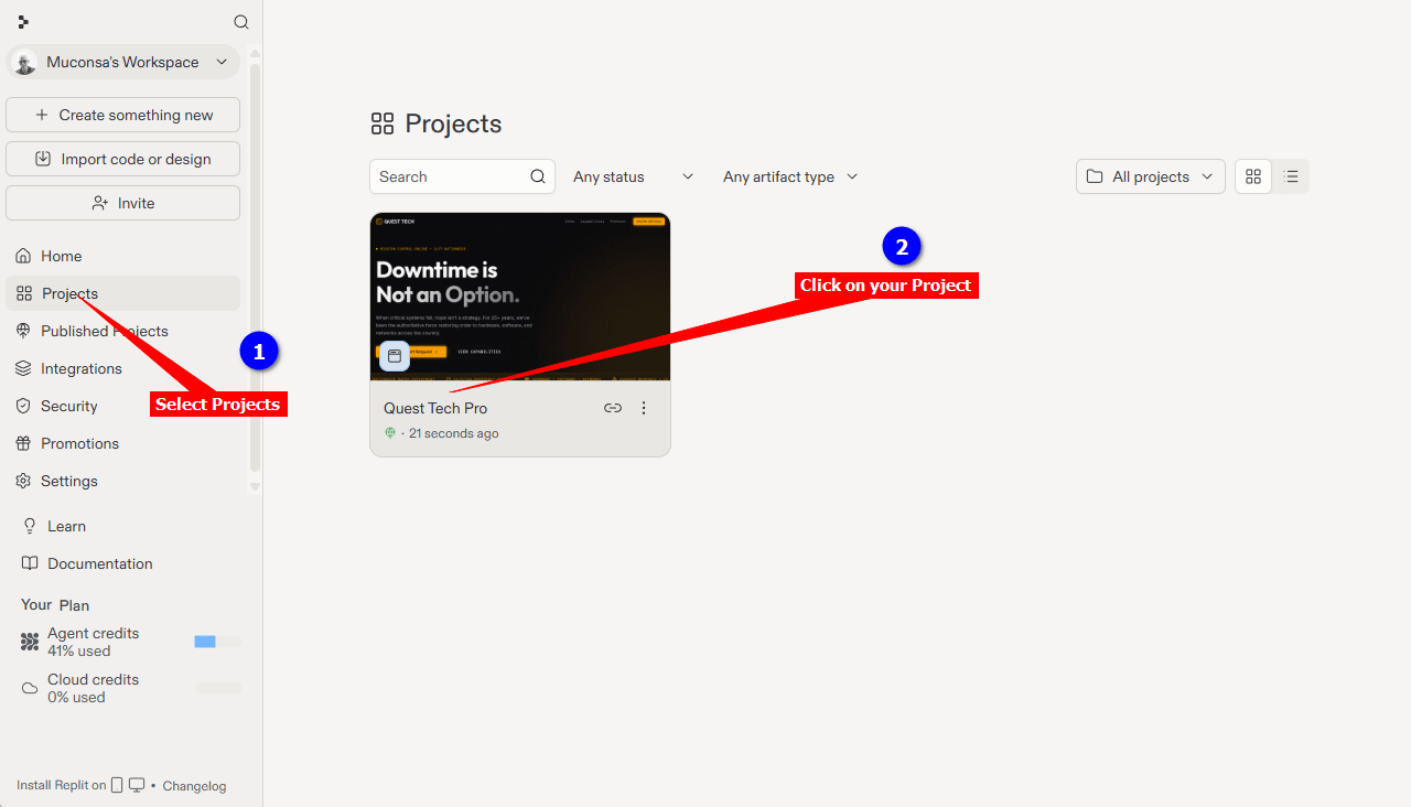 1-Replit-Dashboard-Projects