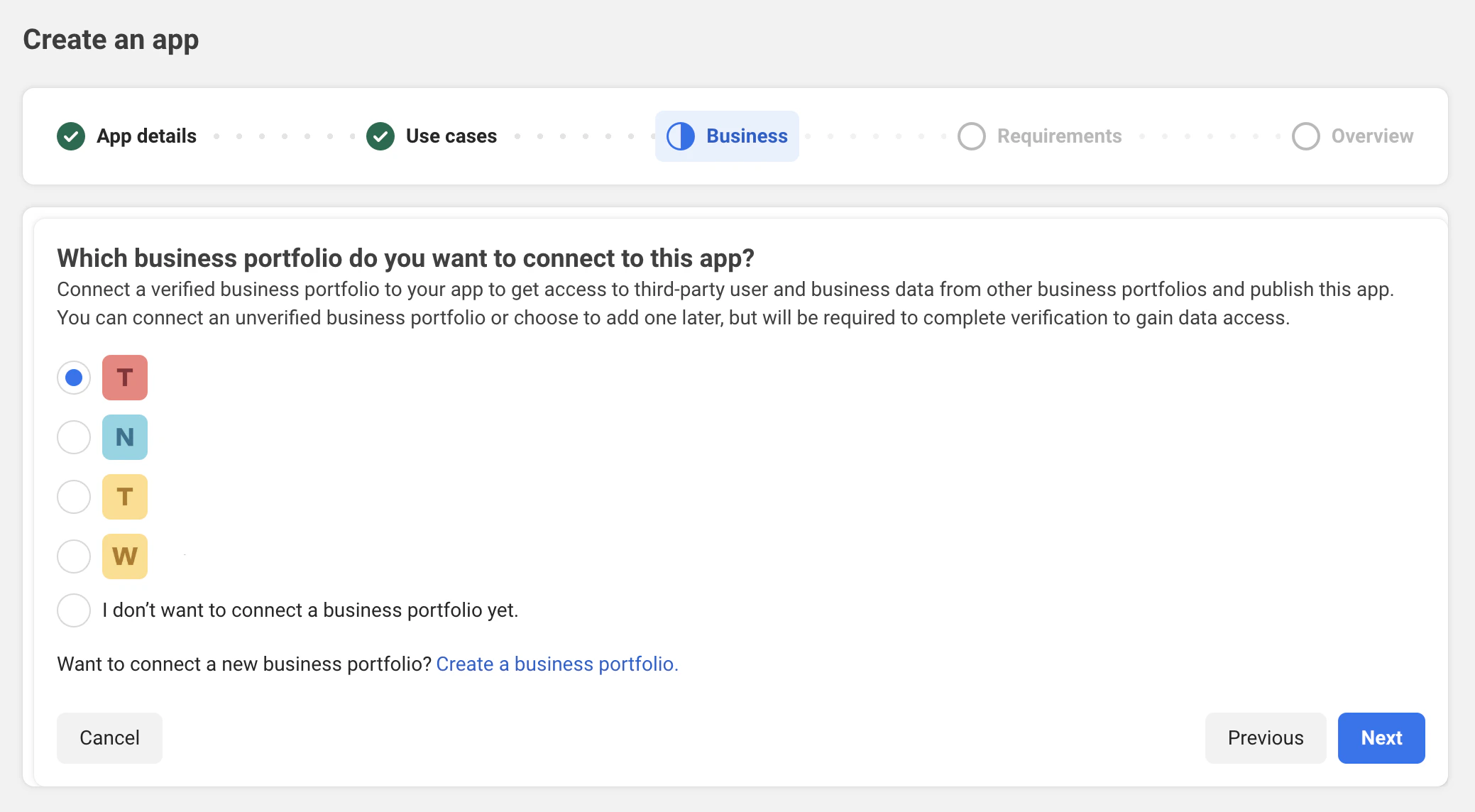 Business Portfolio Selection