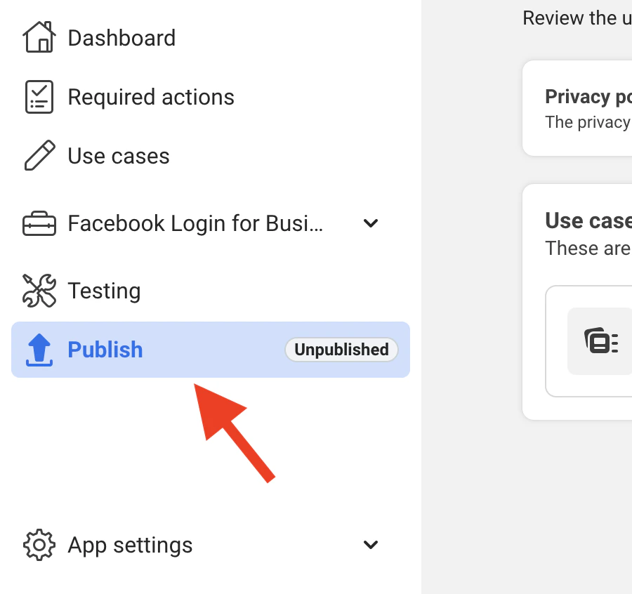 Publish Section in Sidebar