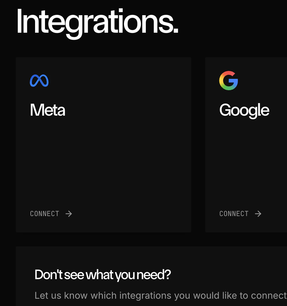 Meta Integration Setup in Olympus
