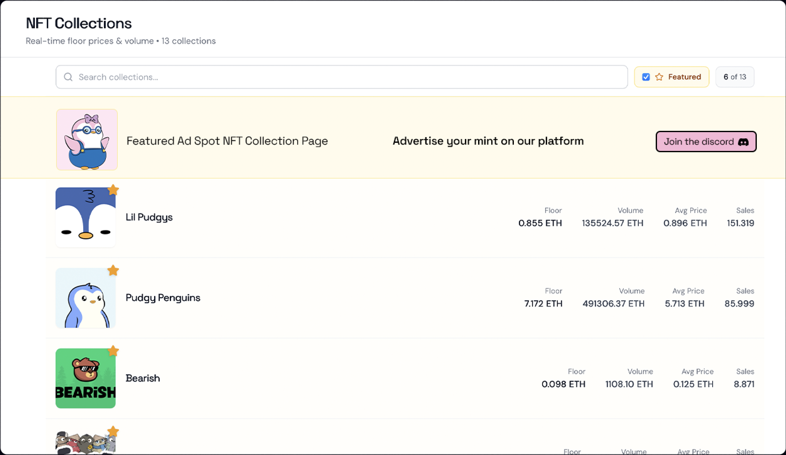 Ad Spot 3 - NFT Collection Page Ad Spot 3 - NFT Collection Page placement example