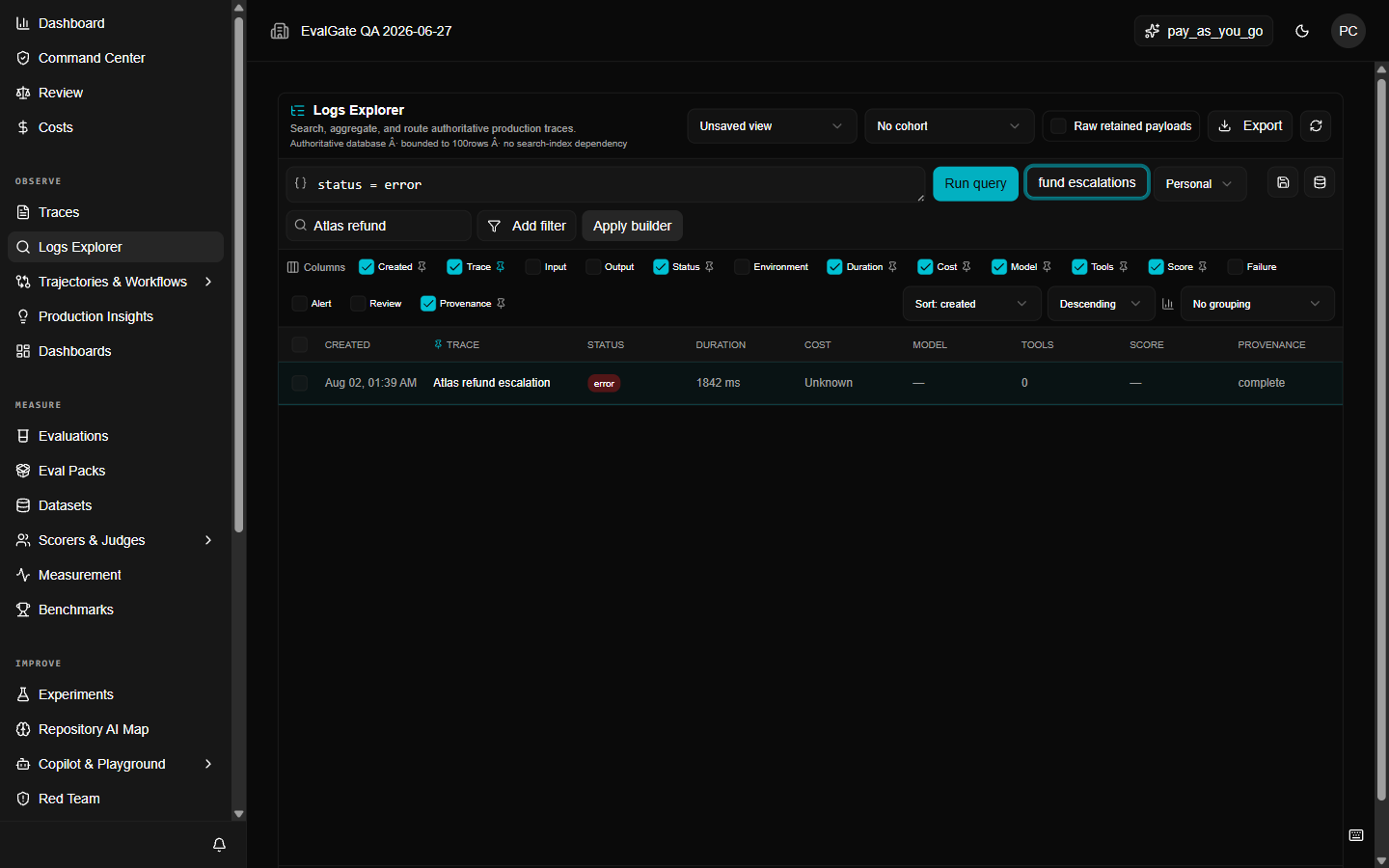A screenshot of the Save view dialog with scope and name fields.