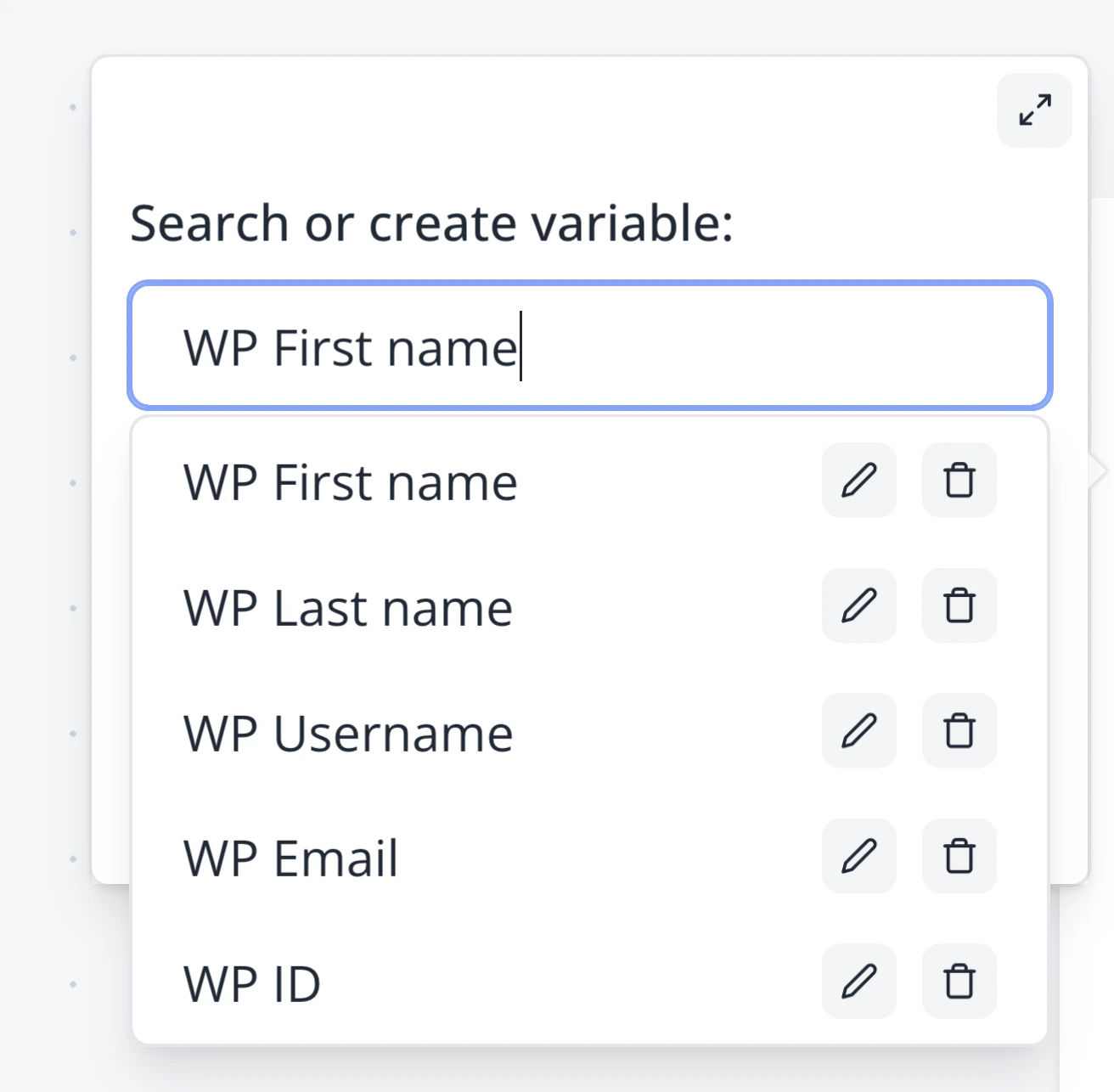 WP predefined variables