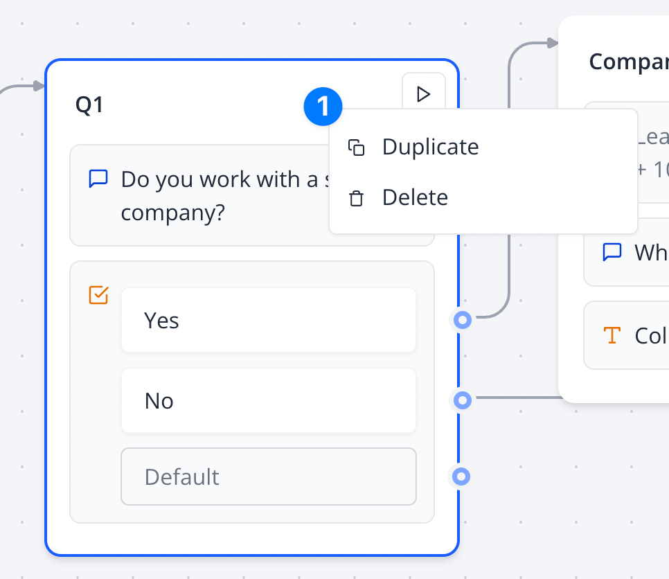 Context menu