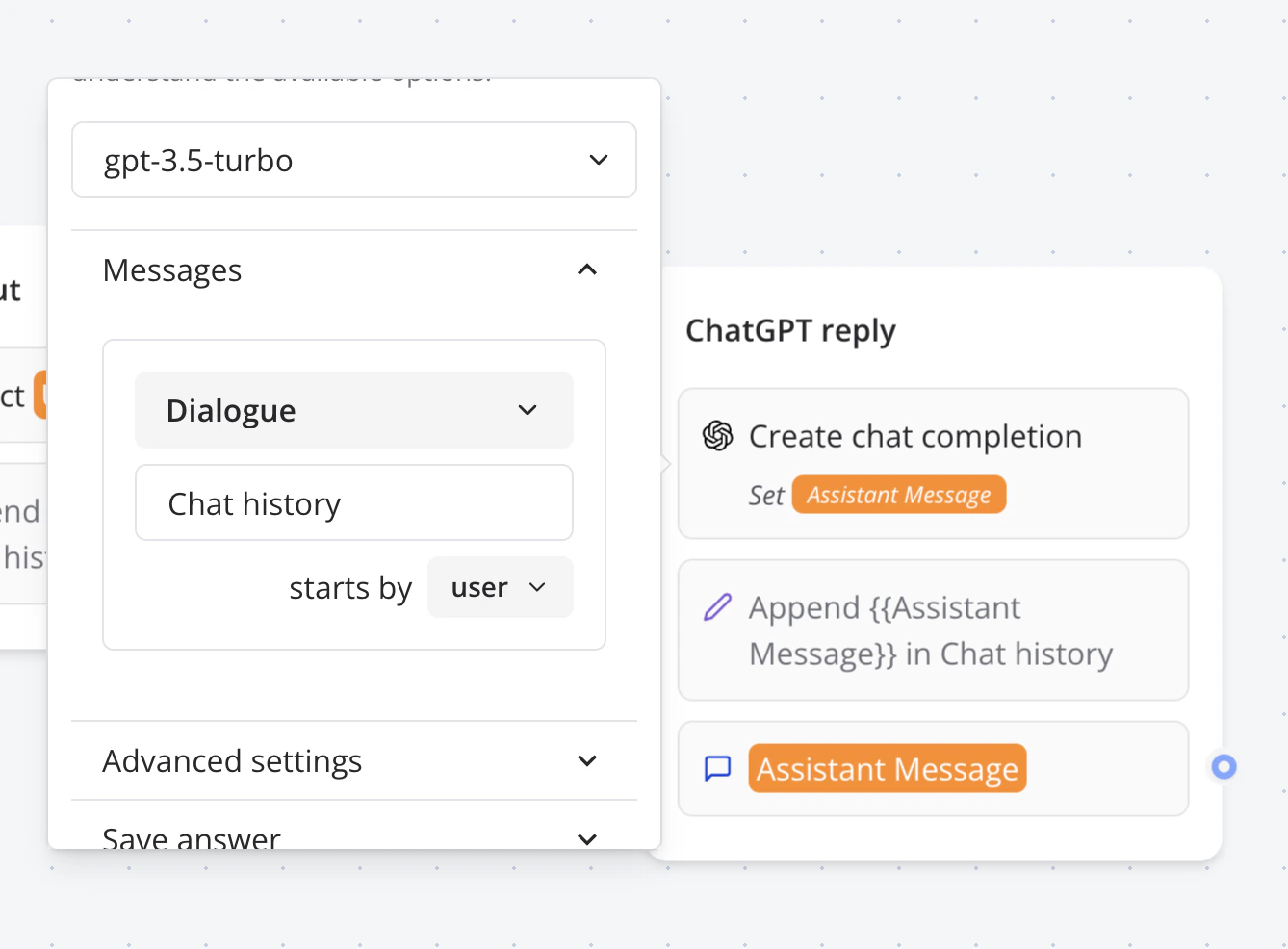 OpenAI messages sequence