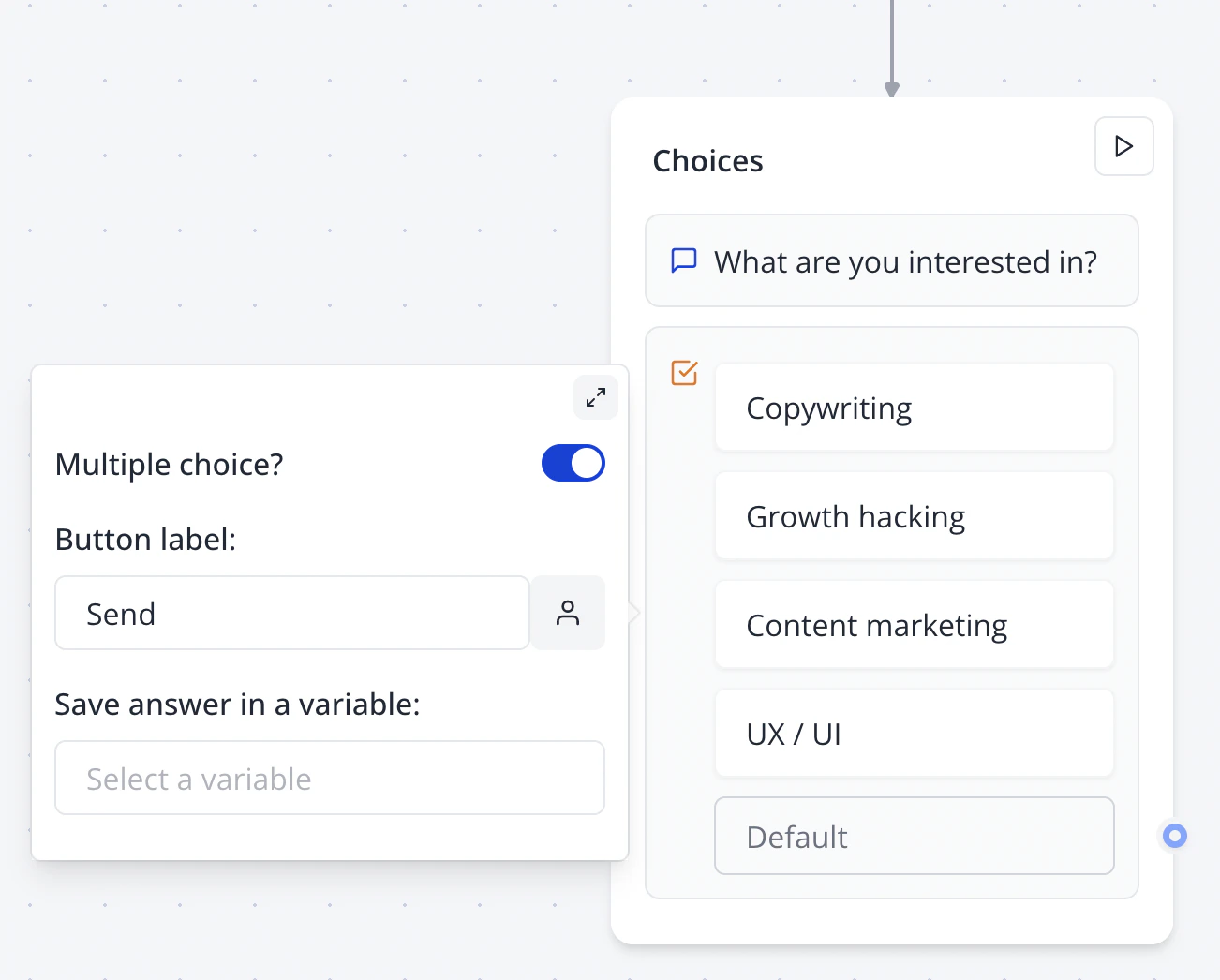 Multiple Choices Flow Pn