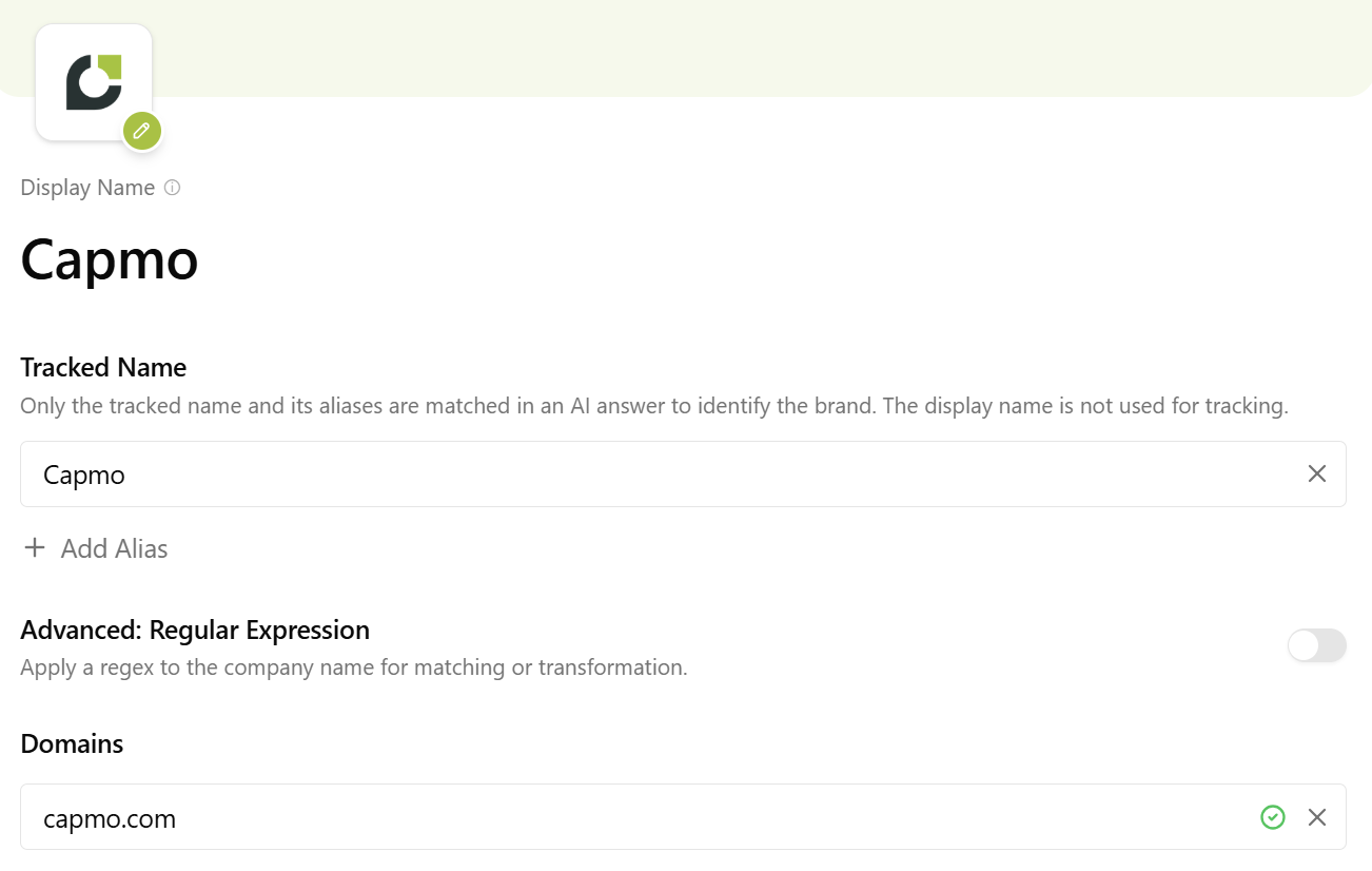 Create Brand Example
