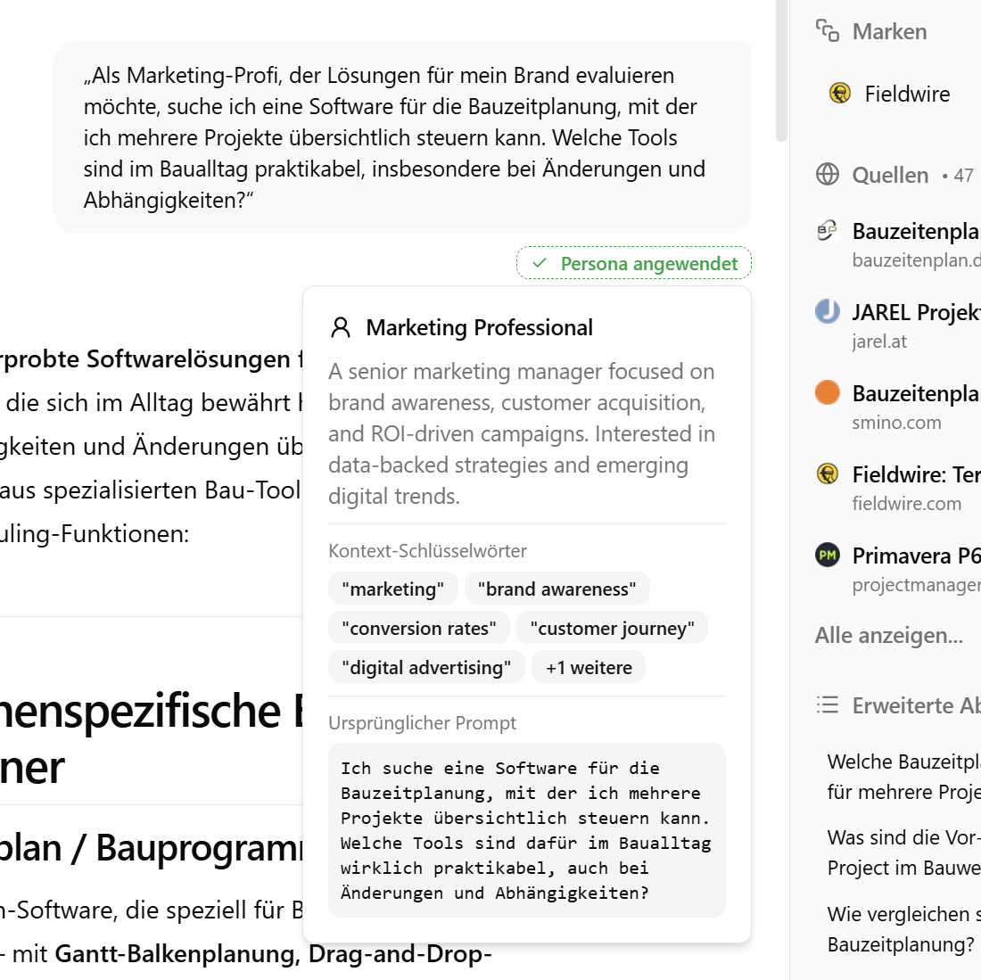 Chat Details Persona