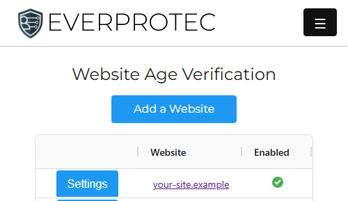 View and edit settings