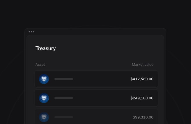 Treasury window listing three Treasury bills with their market values.