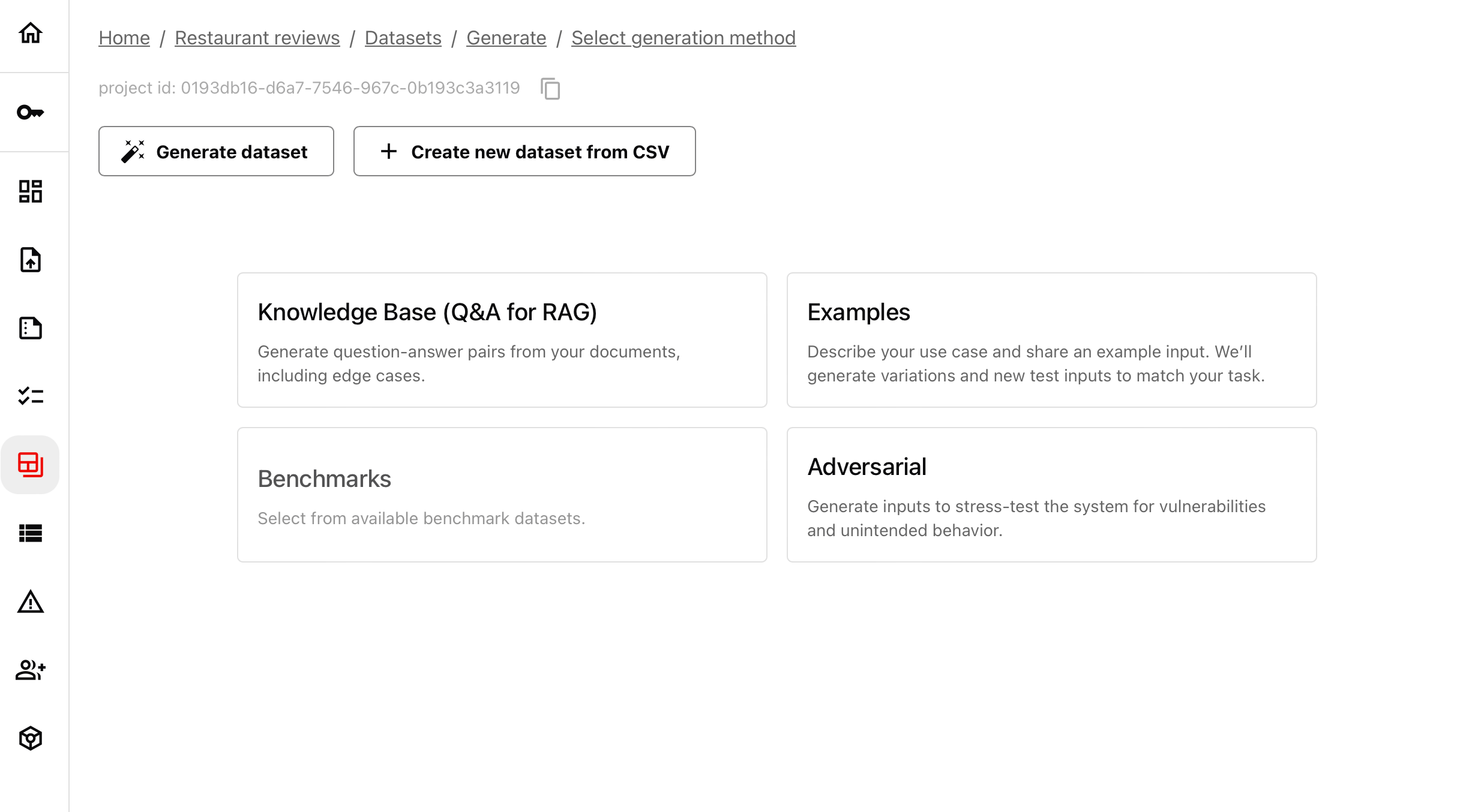 RAG evaluation dataset - Documentation