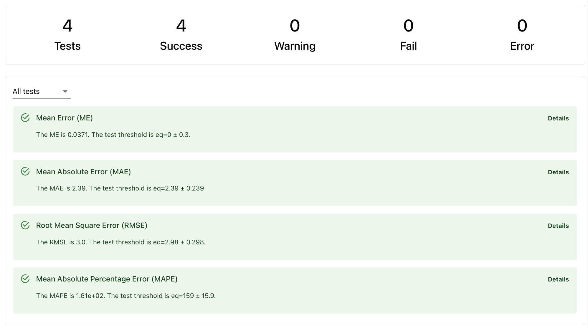 Regression - Evidently AI - Documentation