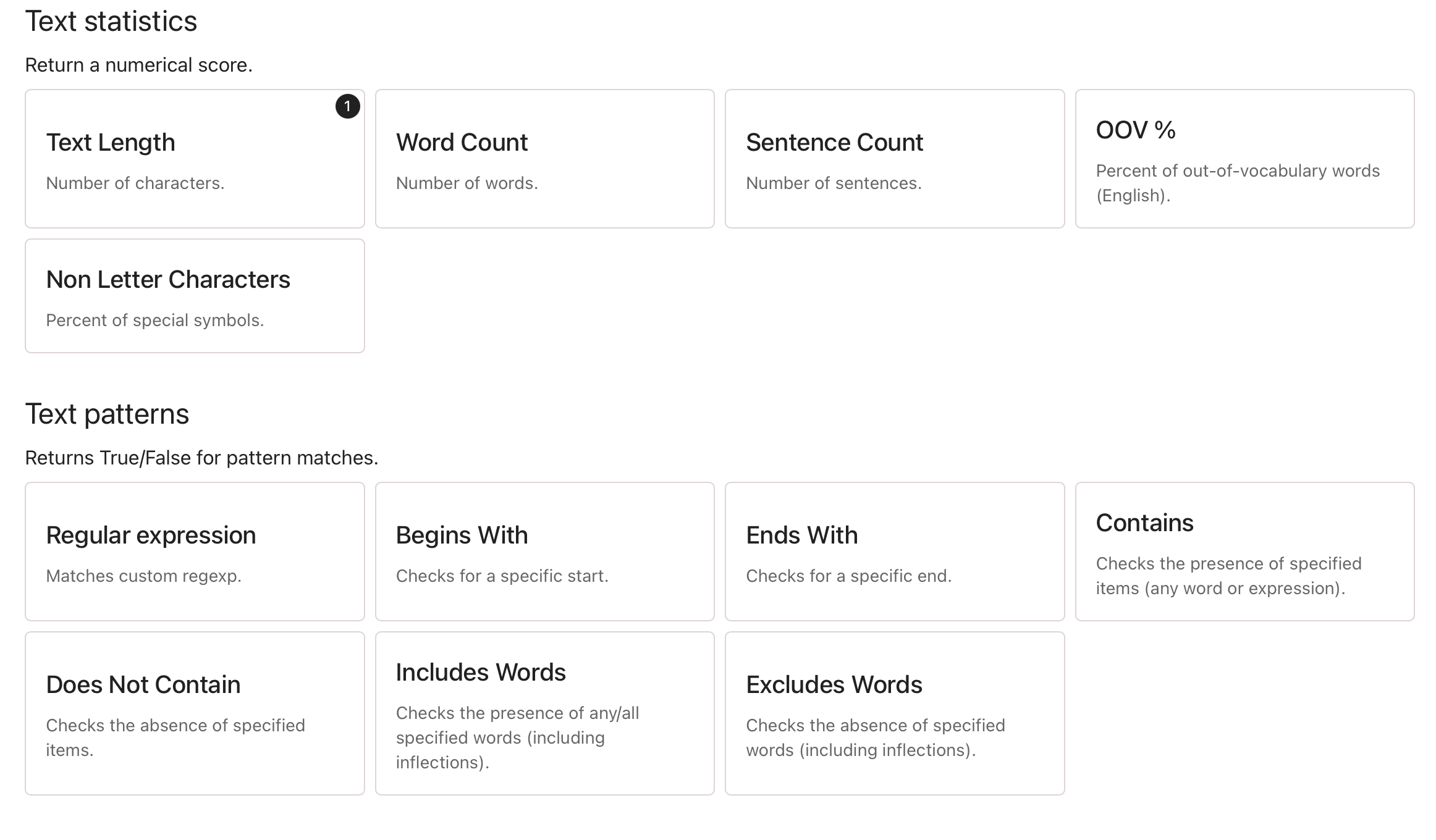 No code evals - Documentation
