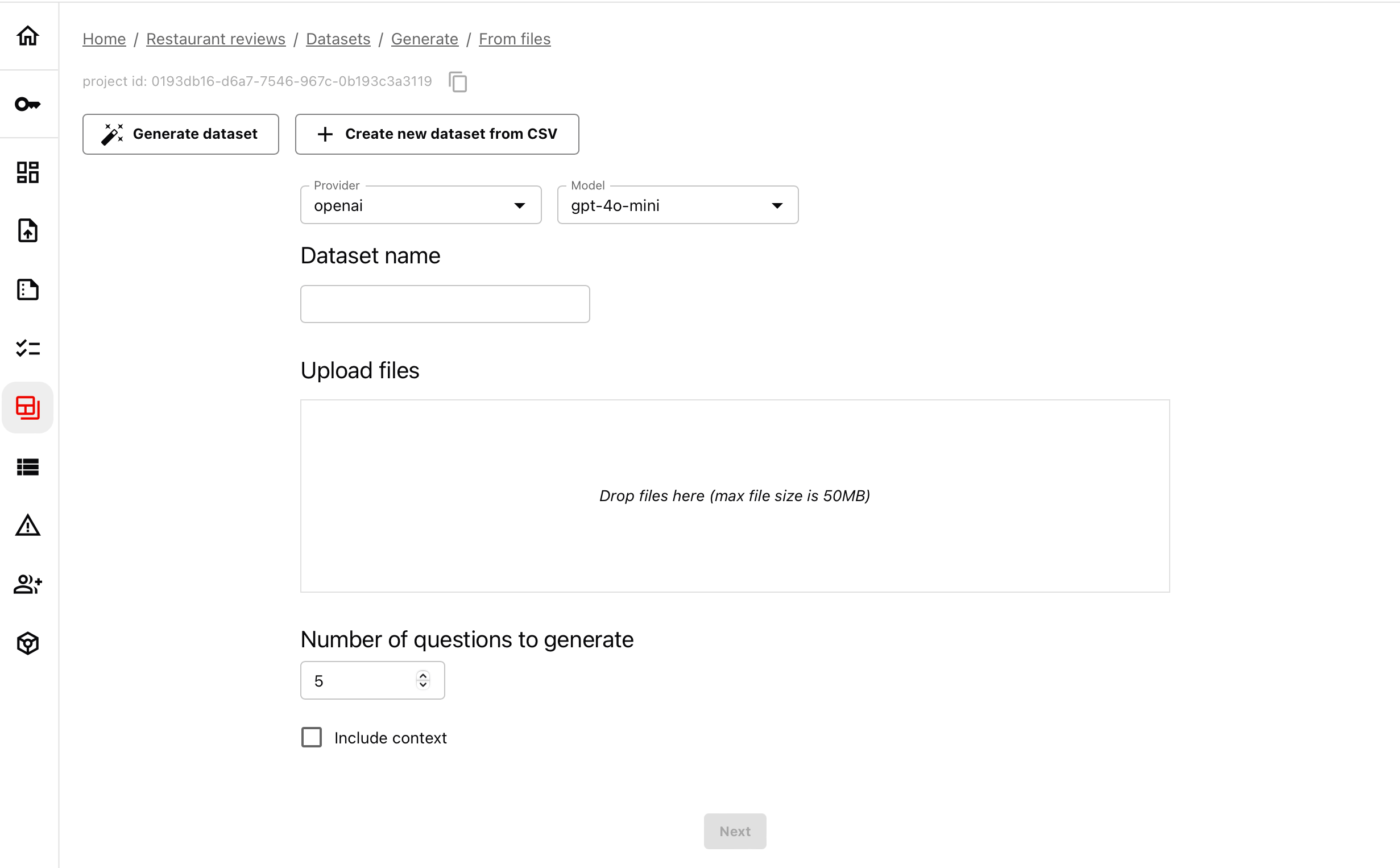 RAG evaluation dataset - Documentation