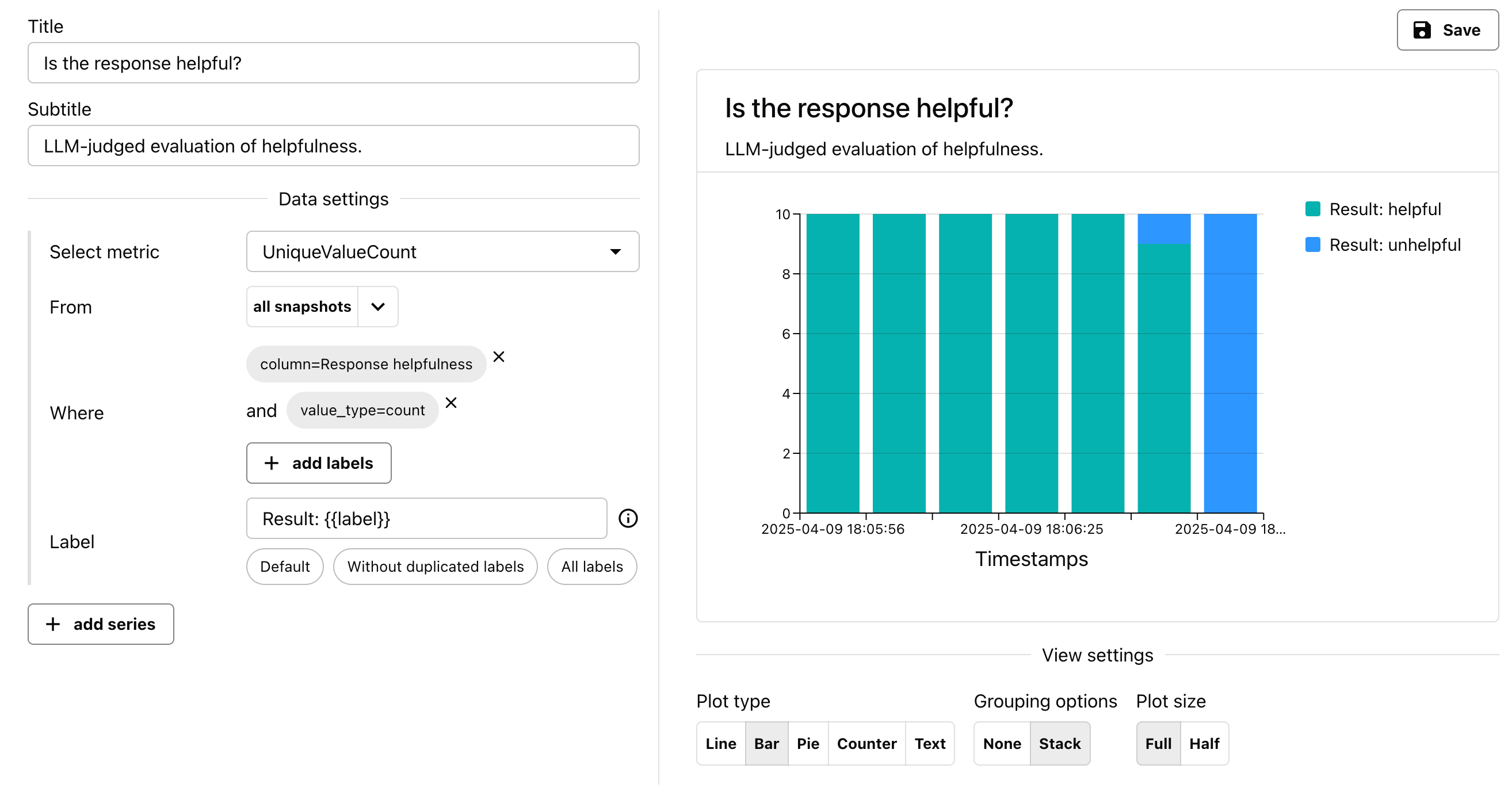 Add dashboard panels (UI) - Documentation