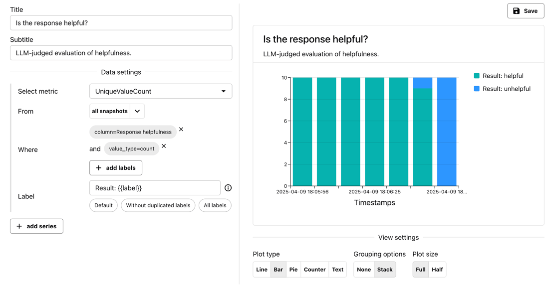Panel Update Log Gui Add dashboard panels (UI) - Documentation