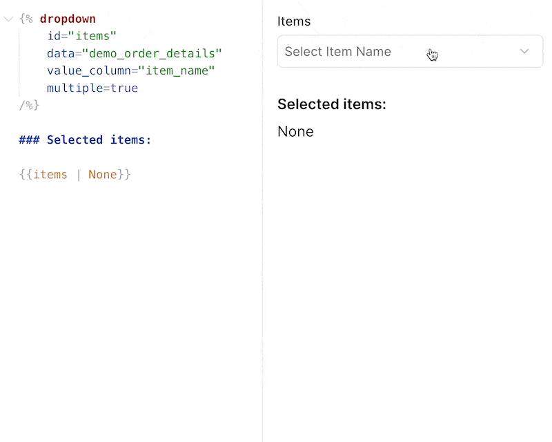 Select all in dropdown