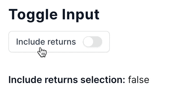 Toggle input