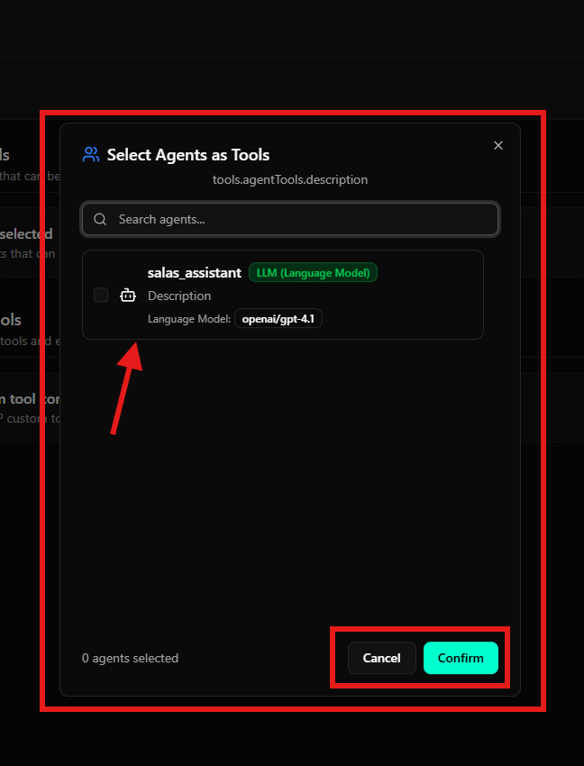Configuração de Agent Tools