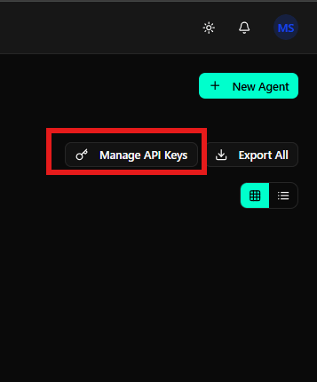 Gestionar claves de API