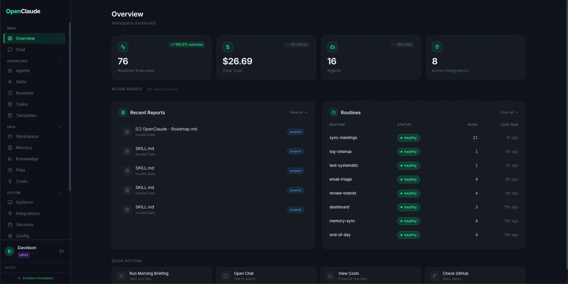Web Dashboard