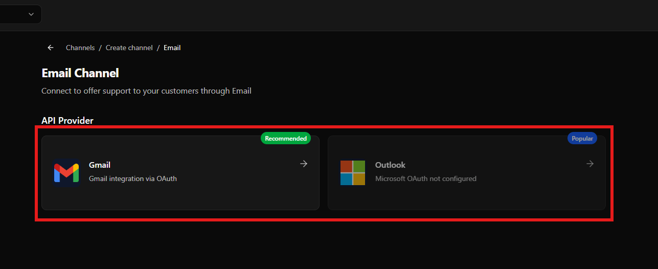 Provedores de Email: Gmail e Outlook