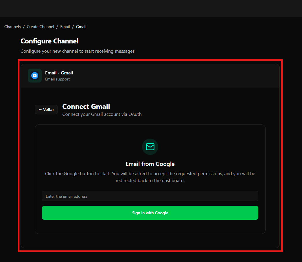 Tela Connect Gmail