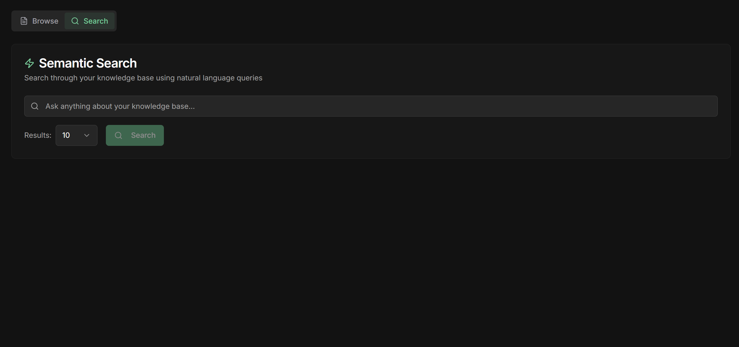 Knowledge Base Search