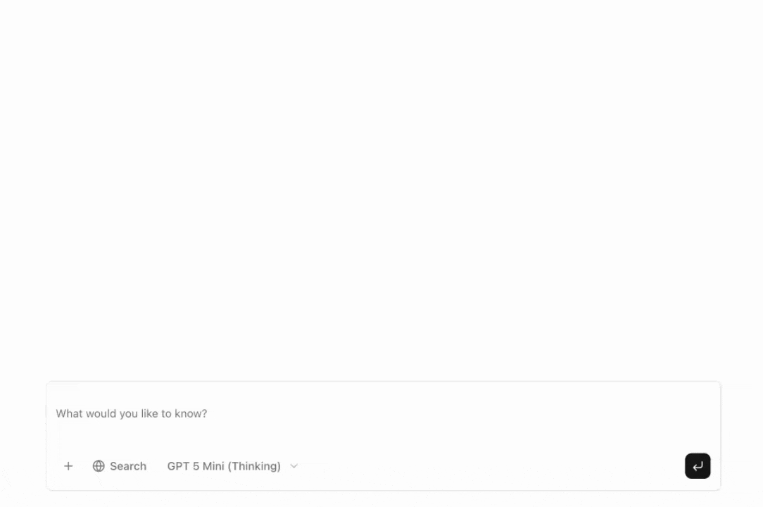 Chatbot de IA com ferramentas do Evocrawl ativas