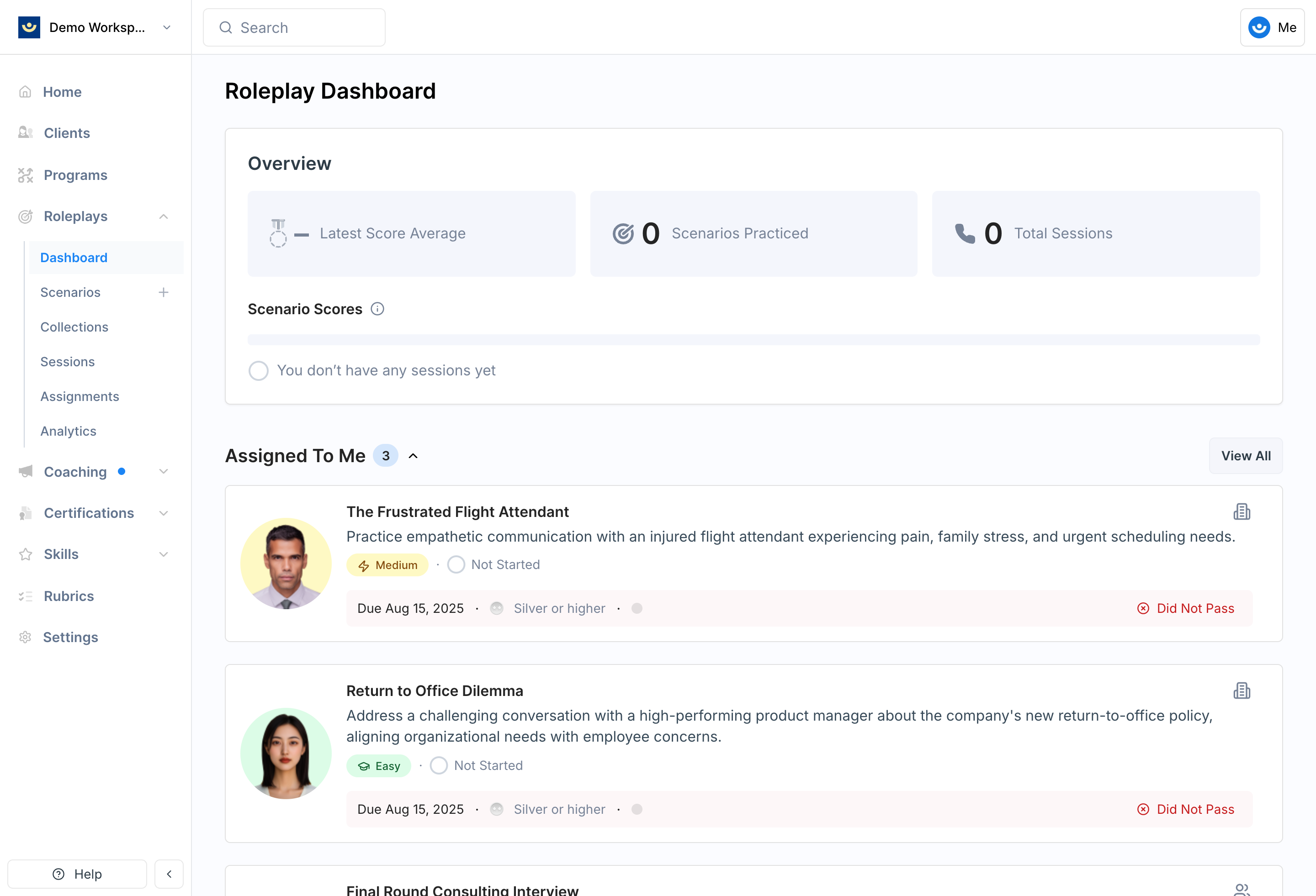 Demo Exec Com Roleplays