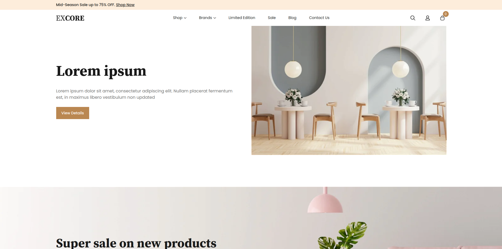 Base theme running in application mode